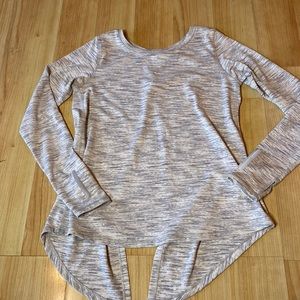 Zyia ash split back long sleeve T